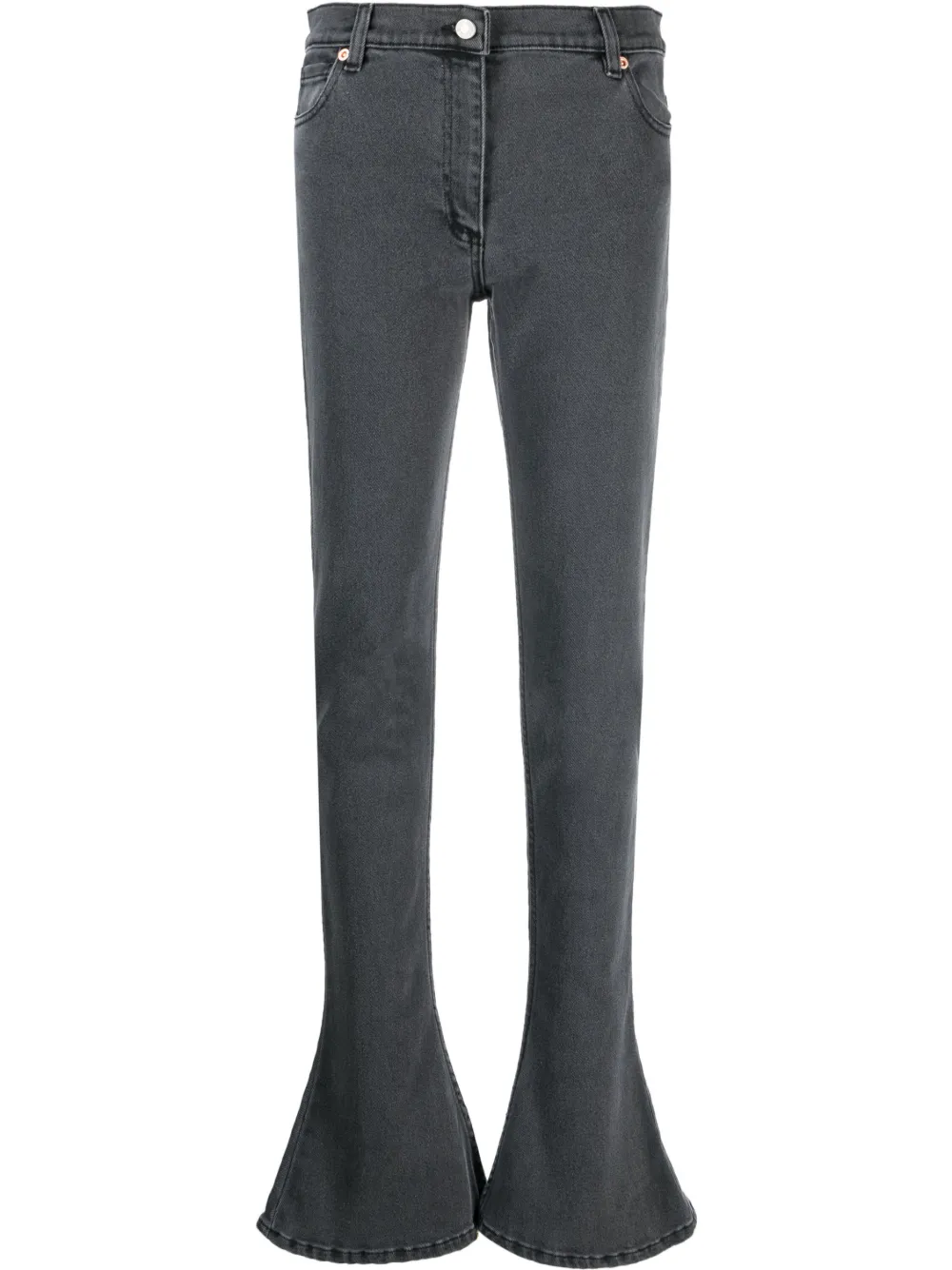 

Расклешенные джинсы средней посадки Magda Butrym, серый