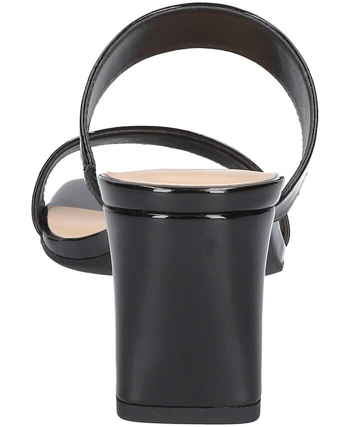 Женские босоножки без шнуровки Clovelle на блочном каблуке Easy Street, цвет Black Patent — фото 3