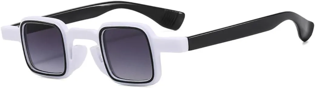 

Солнцезащитные очки с защитой UV400 | Маленький размер, двухцветные | для женщин и мужчин, для занятий спортом на открытом воздухе и вождения DSVIGF, White Black Gray