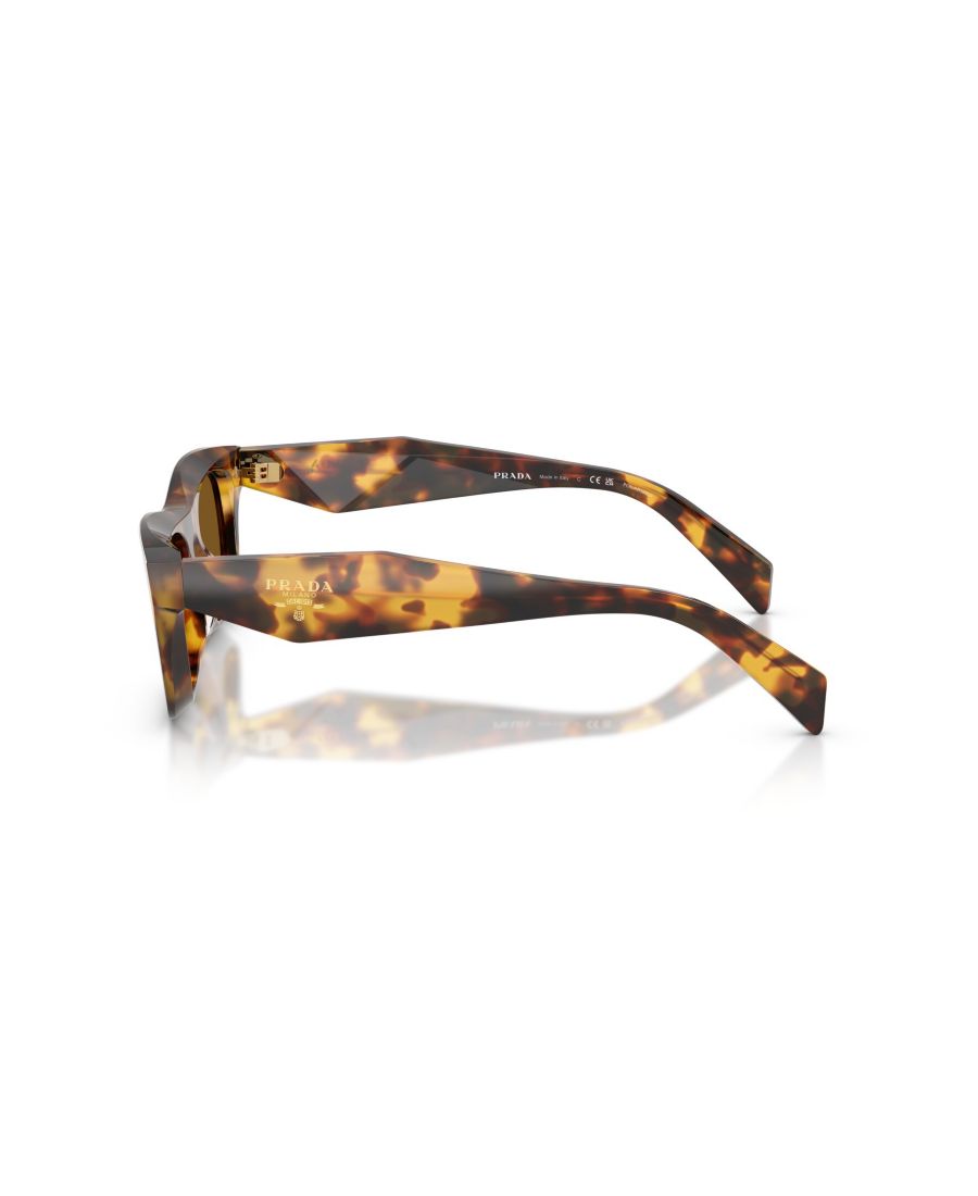 Женские поляризованные солнцезащитные очки, PR C06S PRADA, Honey Tortoise — фото 3