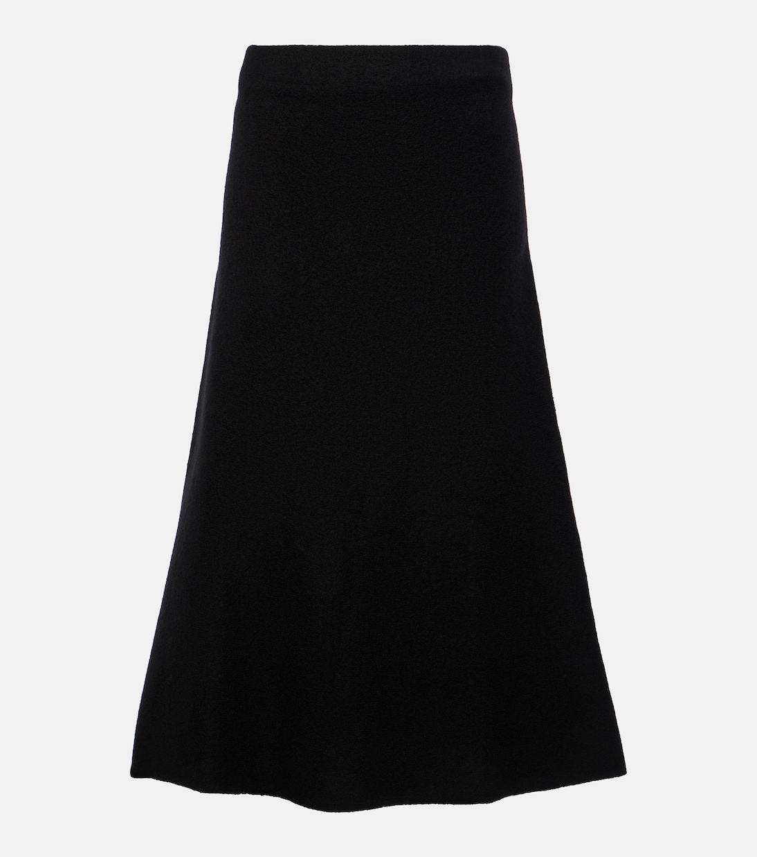 

Шерстяная юбка миди Jil Sander, черный