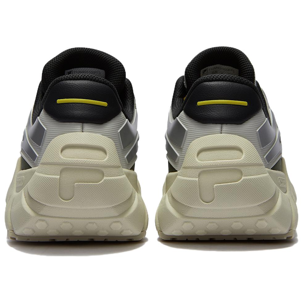 BONE DX Spine Shoes Прочные Дышащие Низкие Повседневные Кроссовки Мужские Зеленый Серый FILA FUSION, Четырехлистный Клевер Зеленый/Серебристый Серый — фото 4