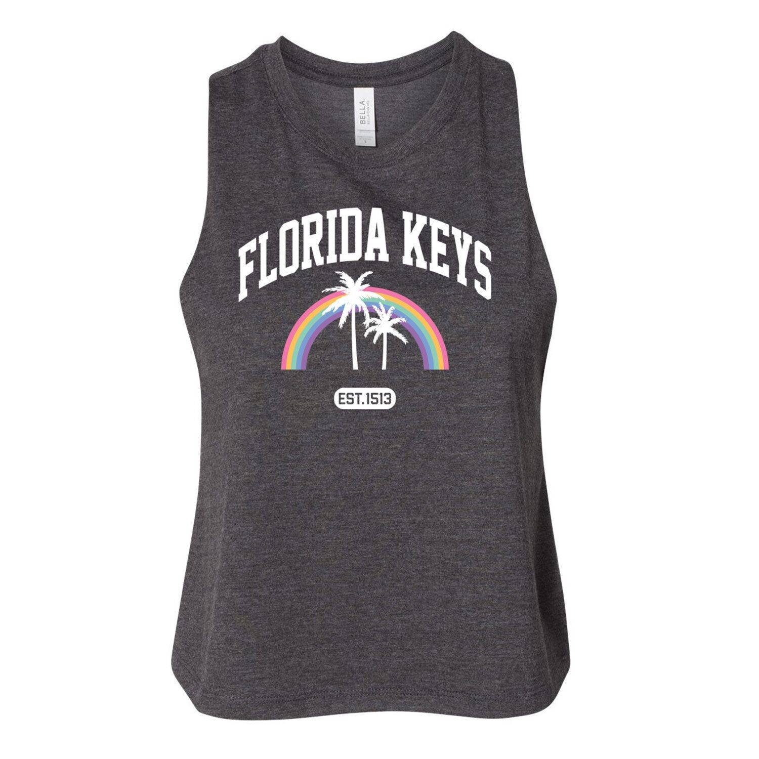 

Майка на бретельках с рисунком Racerback для юниоров Florida Keys Licensed Character, серый