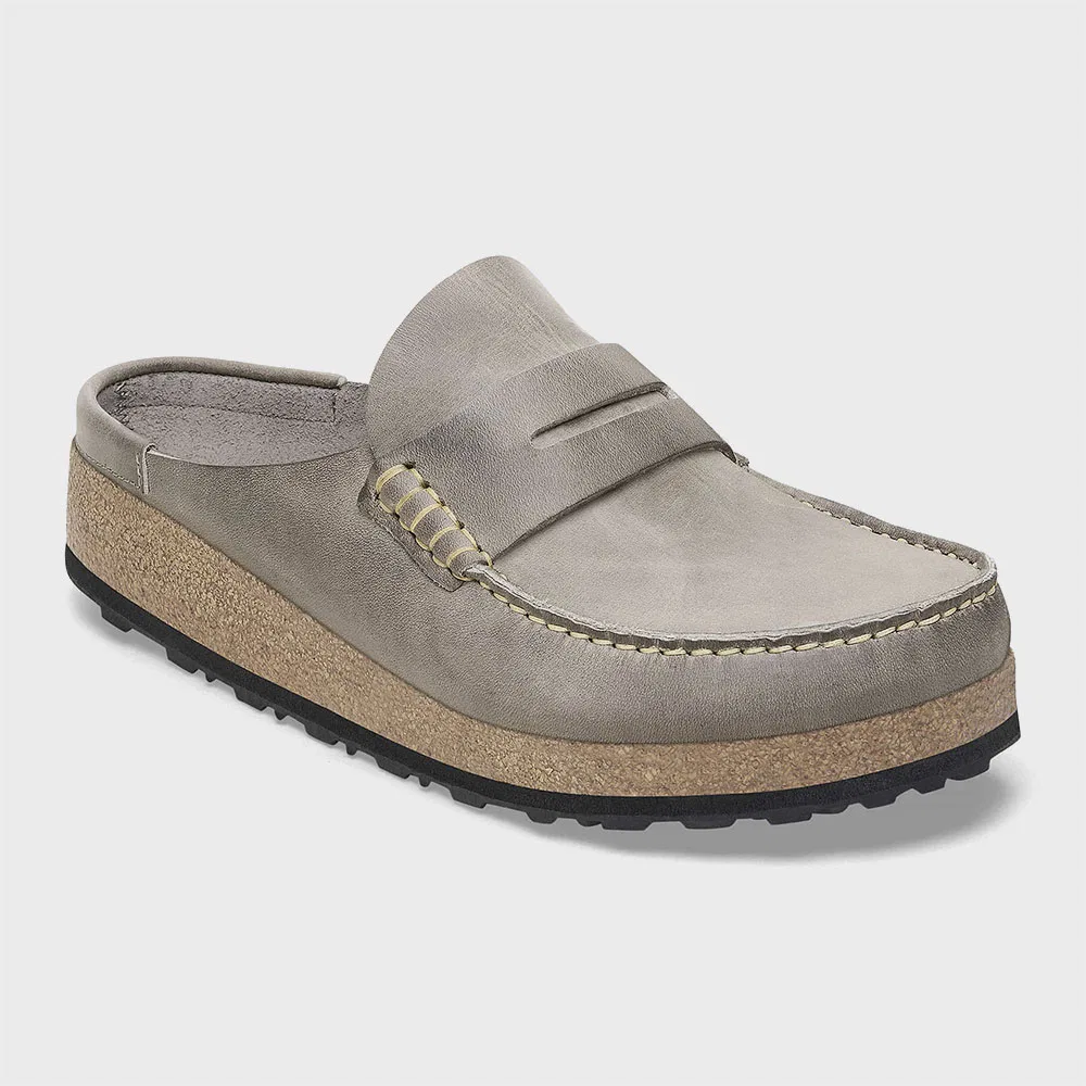 Мужские блоферы Napoli Oiled Leather Iron Regular от Birkenstock — фото 2