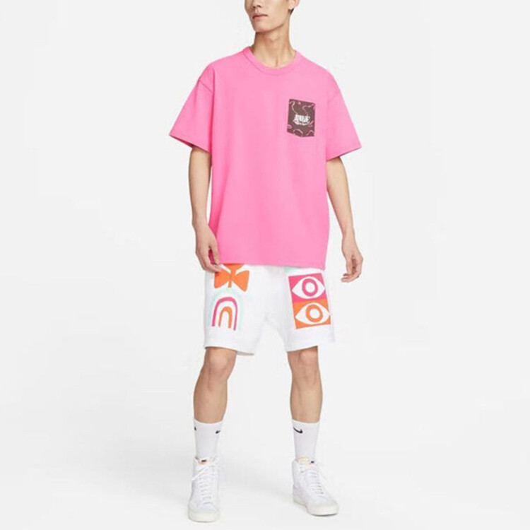 Футболка мужская фиолетовая/розовая/белая Nike, фиолетовый/розовый/белый — фото 3