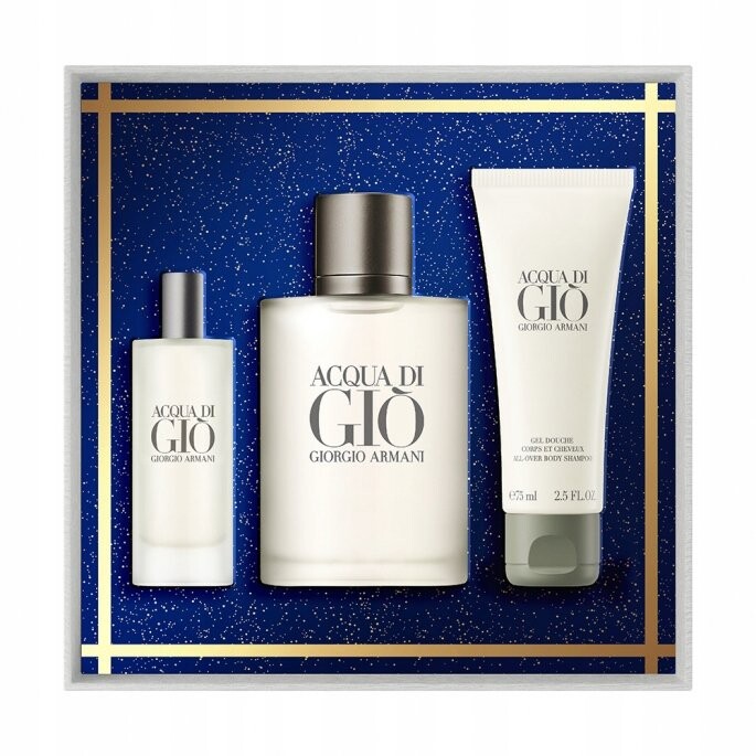 

Giorgio Armani, Acqua Di Gio Pour Homme, Косметический набор, 3 шт