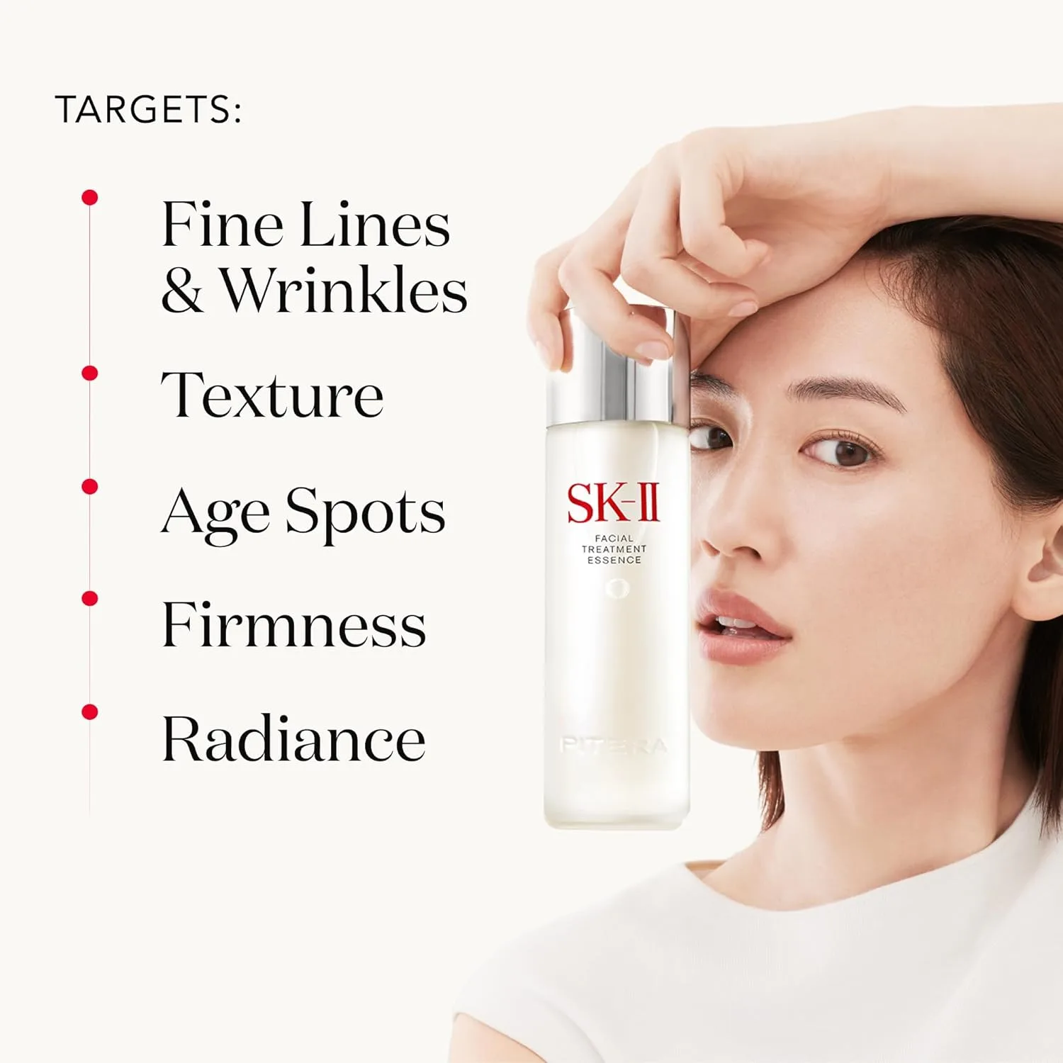 Эссенция SK-II — Для ухода за лицом - антивозрастная для уменьшения видимости мелких морщин, заметно, 331 мл — фото 3