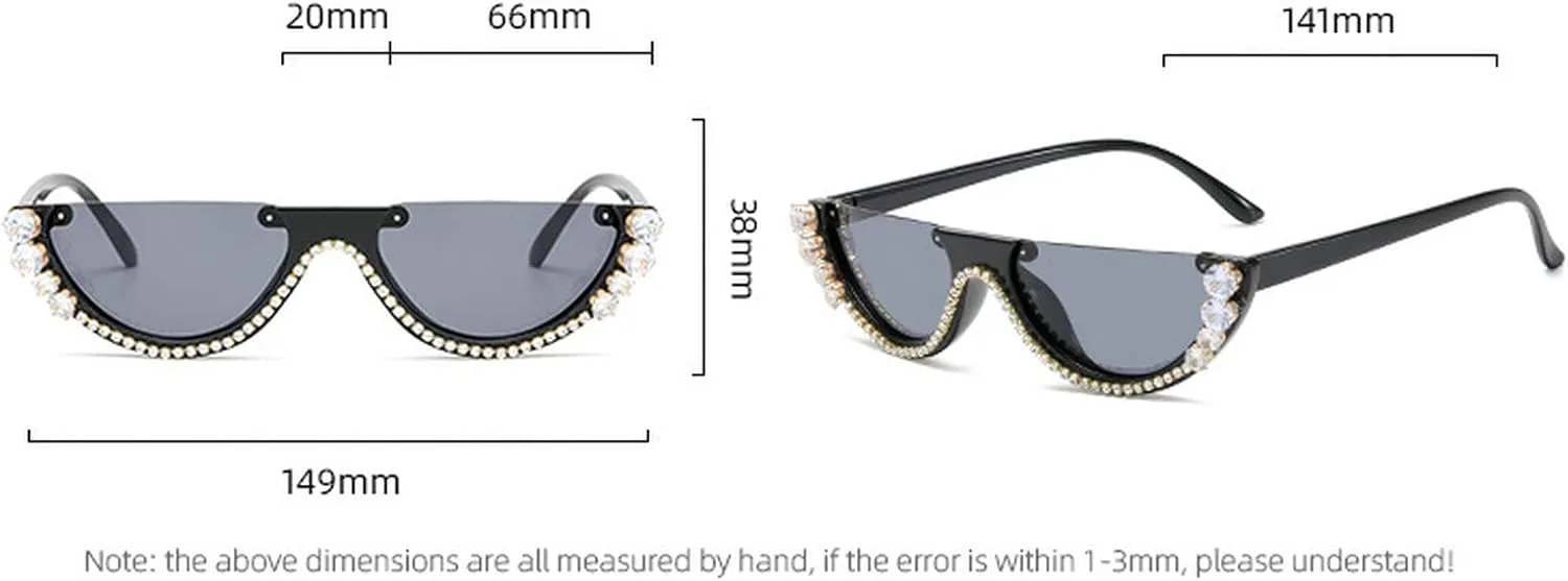 

Красочные солнцезащитные очки в форме полумесяца с бриллиантами для женщин, «кошачий глаз», украшенные стразами, идеально подойдут для вечеринок mincl, Yellow