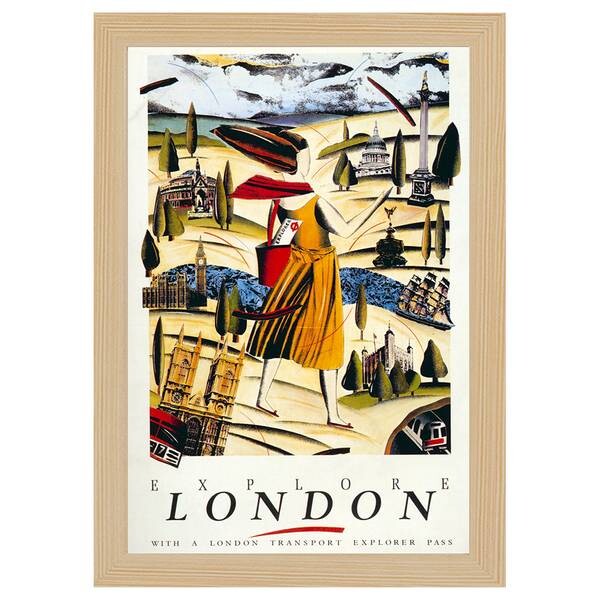 

Рамка для фотографий LegendArte Poster 1986 Explore London цвет eiche dekor