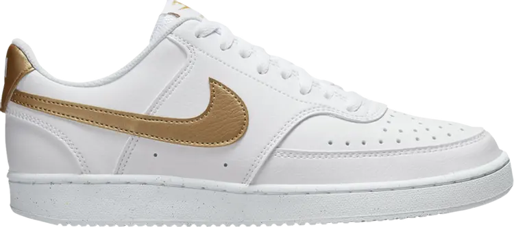 Кроссовки Wmns Court Vision Low Next Nature 'White Metallic Gold', белый