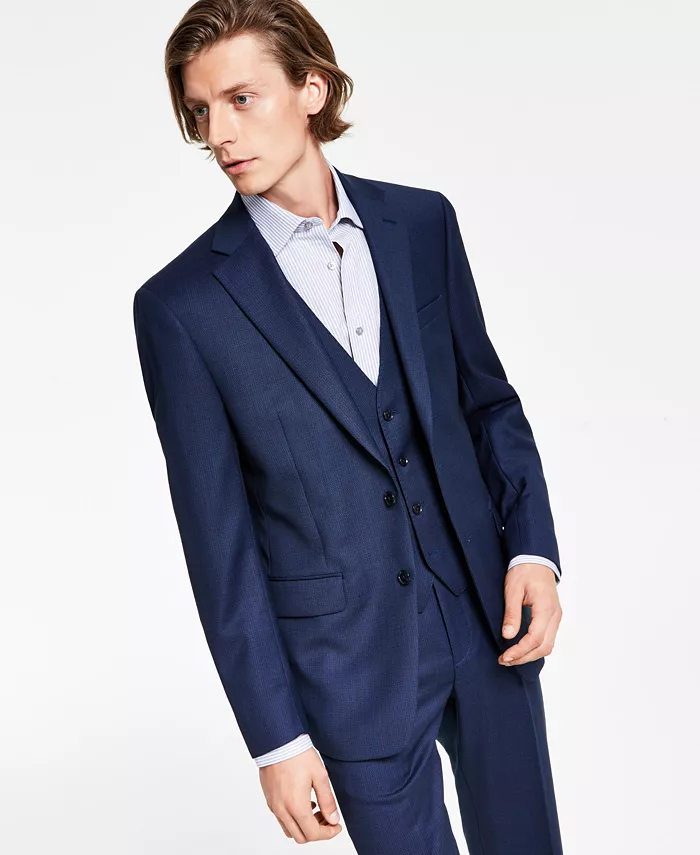 

Мужские облегающие пиджаки X-Fit Slim-Fit Stretch Calvin Klein, синий