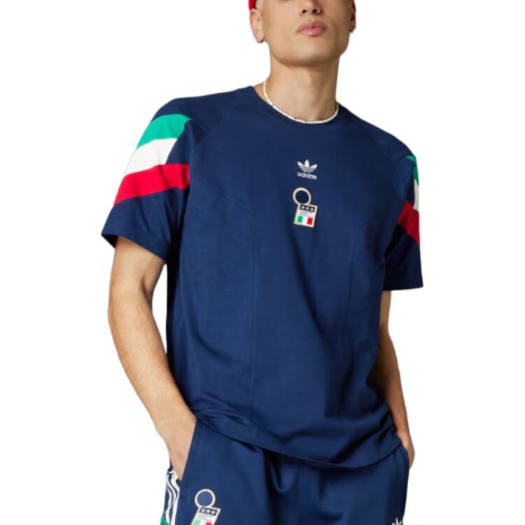 Футболка мужская темно-синяя Adidas Originals, темно-синий — фото 2