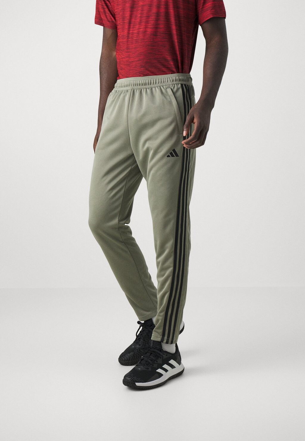

Спортивные брюки Train Essentials Joggers Adidas, цвет silver pebble/black