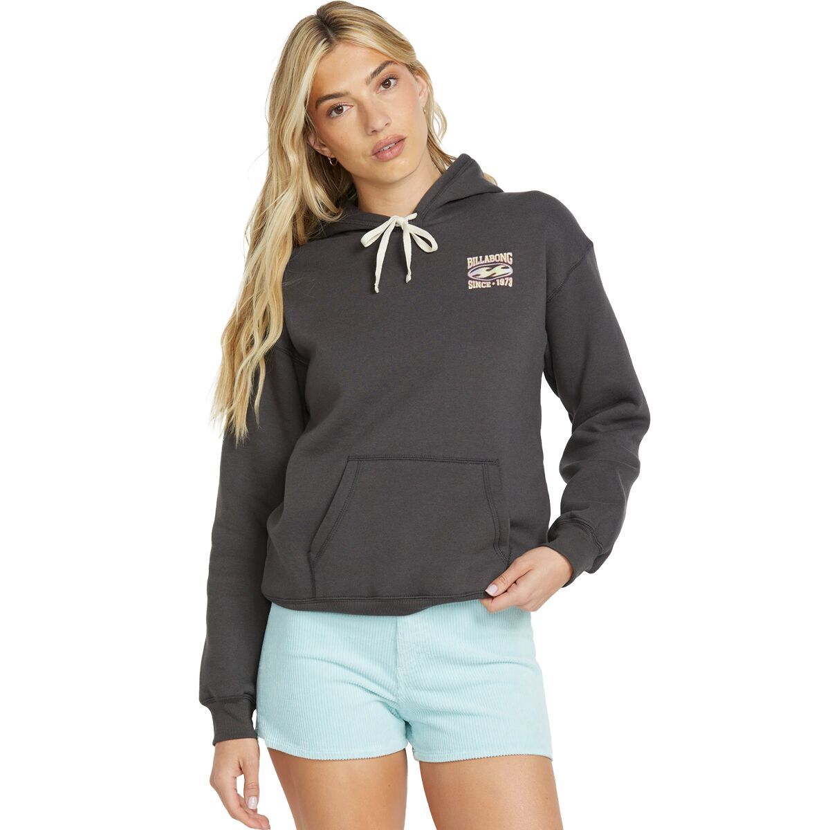 

Худи оверсайз с принтом Billabong, черный
