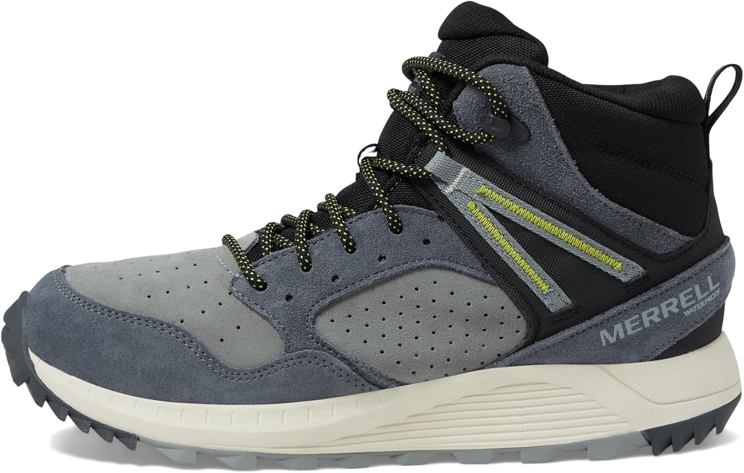 Мужские водонепроницаемые кожаные ботинки Merrell Wildwood Mid, Granite — фото 4