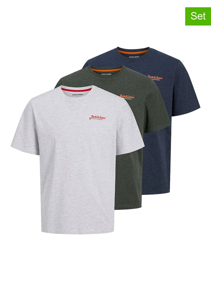 

Футболка Jack & Jones s, цвет hellgrau/dunkelblau/dunkelgrün