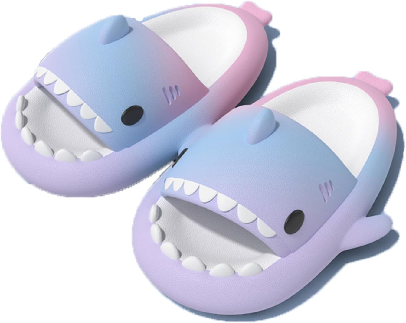 

Детские шлепанцы с акулой, светящиеся в темноте, пляжные тапочки для малышей, шлепанцы с рыбами, светящиеся в темноте, тапочки для мужчин и женщин, синие Generic