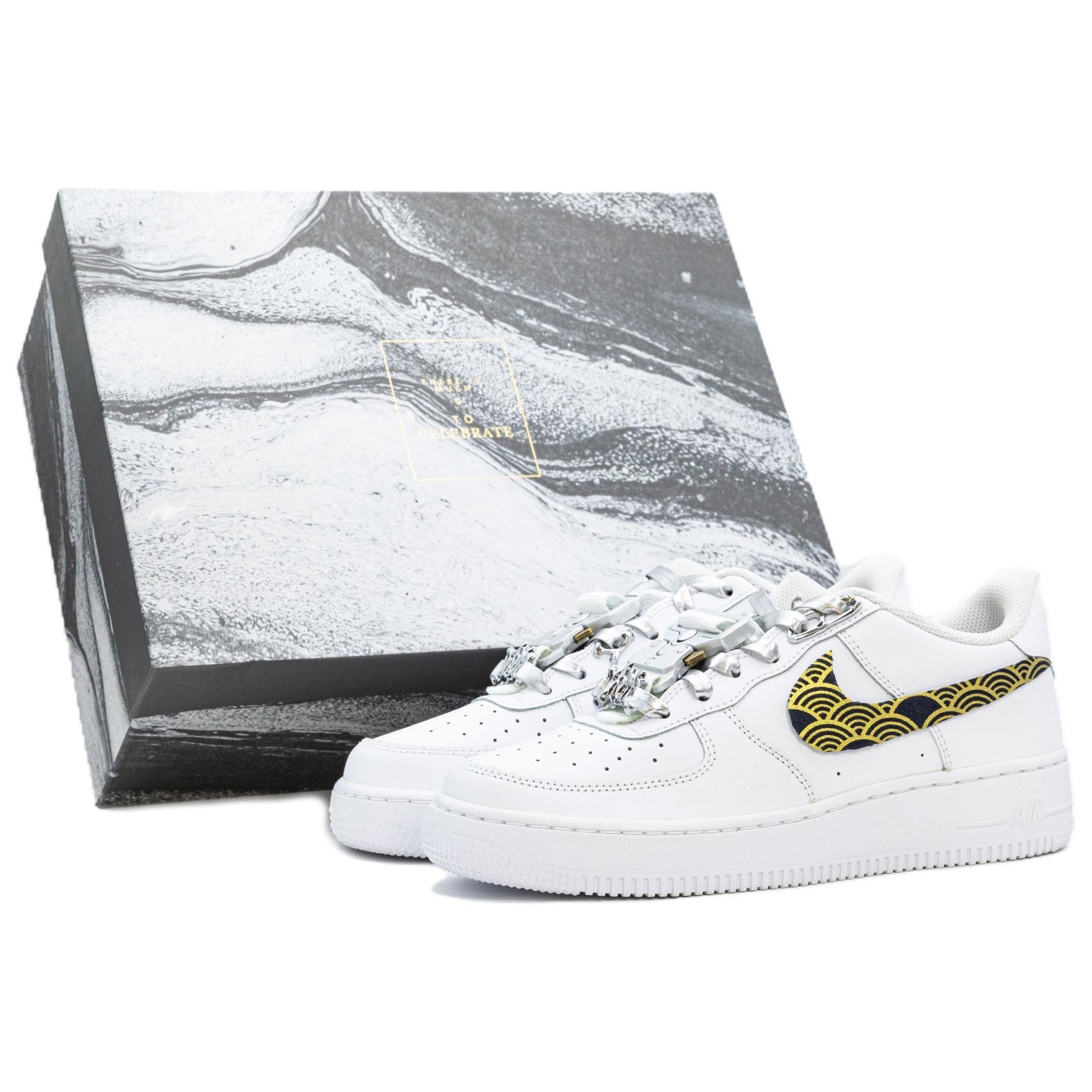 

Nike Кроссовки Air Force 1 с низким верхом для скейтборда, противоскользящие, износостойкие, мужские, белые