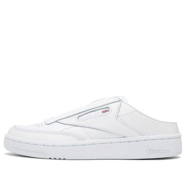

Кроссовки club c laceless mule 'triple white' Reebok, белый