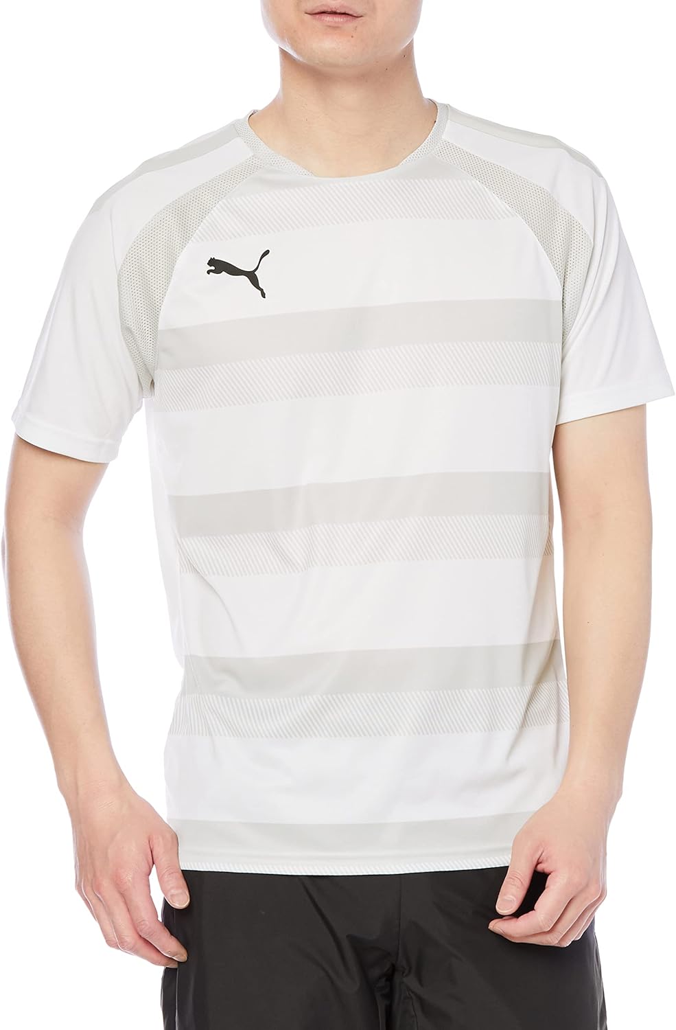 

Мужская футболка PUMA TEAMVISION для баскетбола, белый/черный/серый