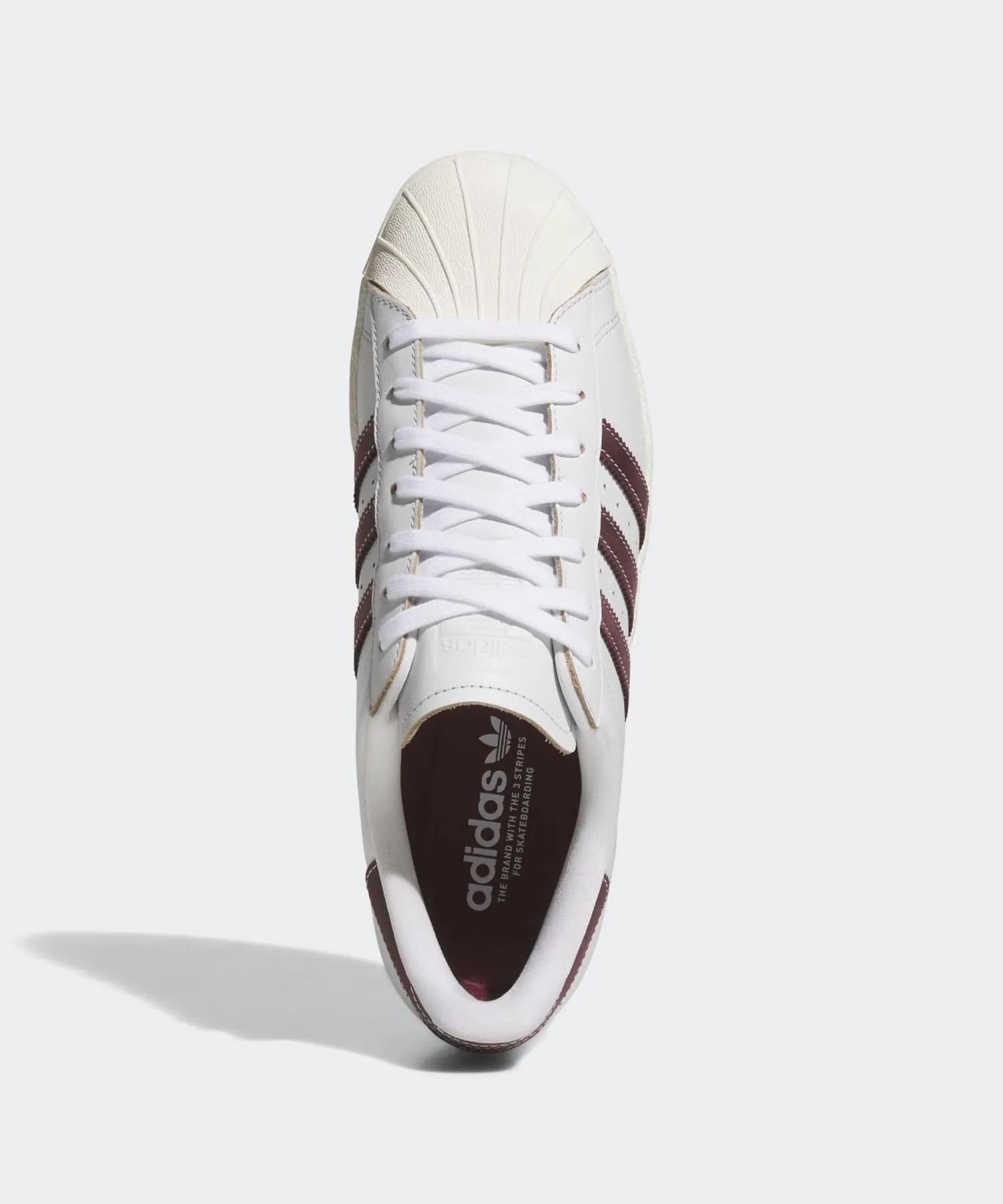 Кроссовки adidas Originals SUPERSTAR 80 ADV с кожаным верхом белые — фото 2