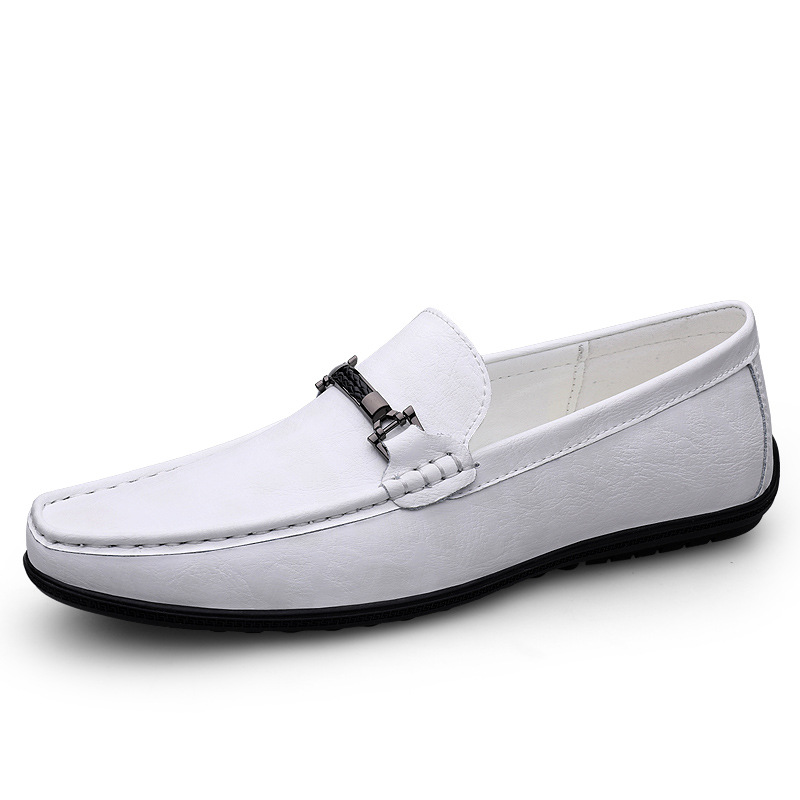 

SENJIALUO Мокасины унисекс белые всесезонные, цвет White All-Season