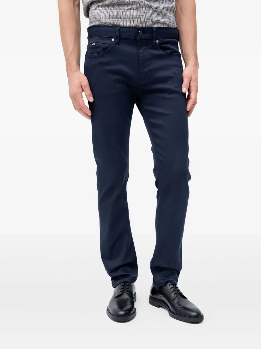 

Джинсы Delaware с нашивкой-логотипом Boss, синий