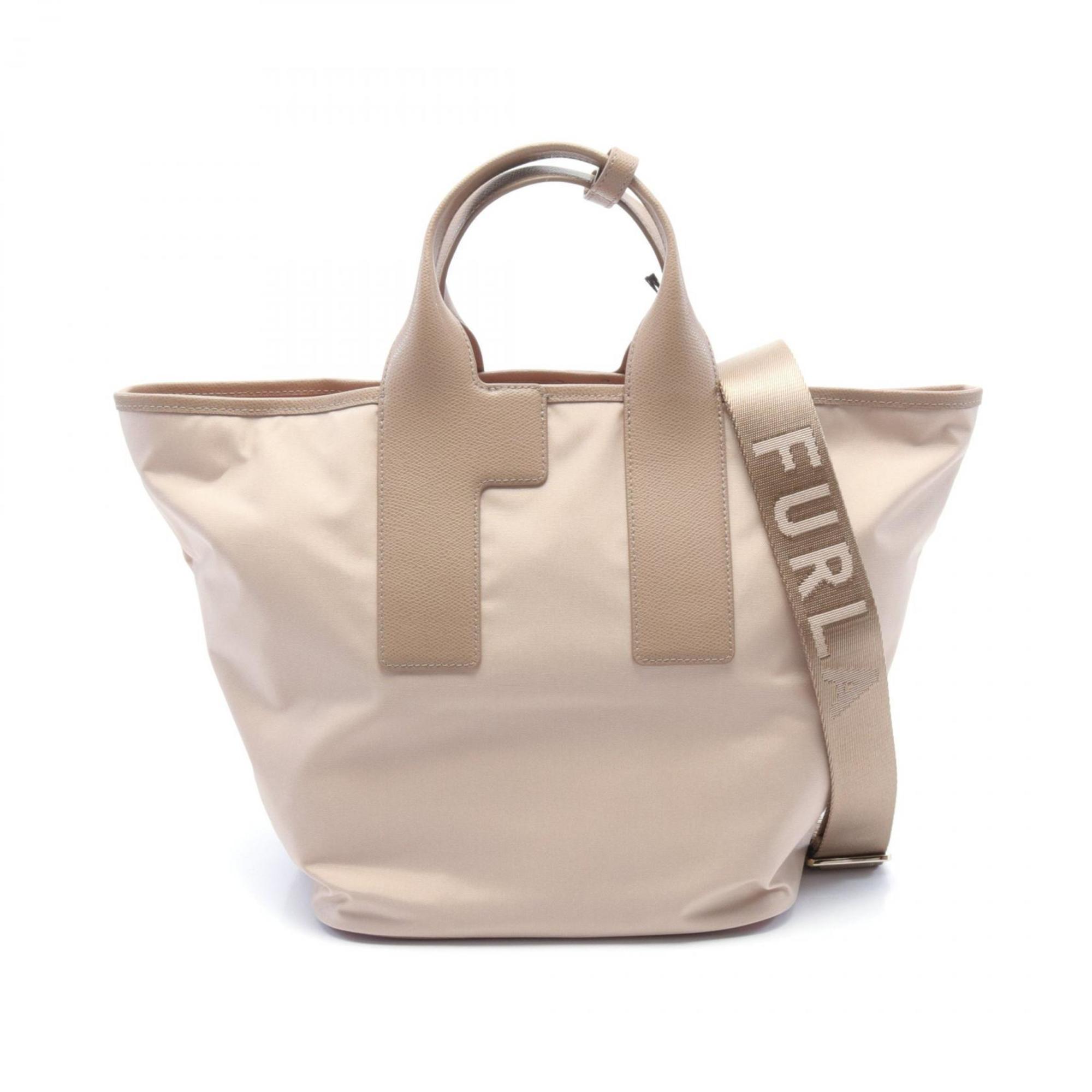 

Сумка-тоут Furla из розовой нейлоновой кожи, Розовый, Сумка-тоут Furla из розовой нейлоновой кожи