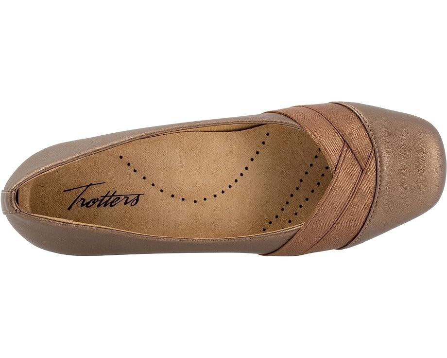 Туфли на плоской подошве Trotters Stella, бронзовый — фото 2