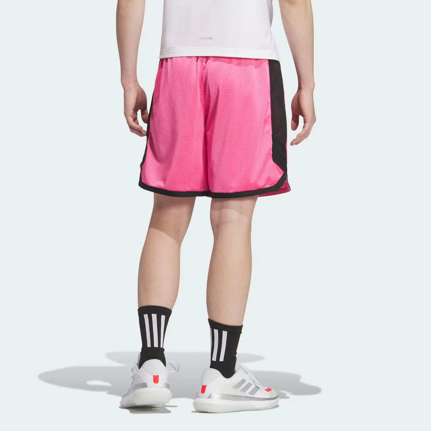 Adidas Баскетбольные шорты мужские semi neon pink — фото 4