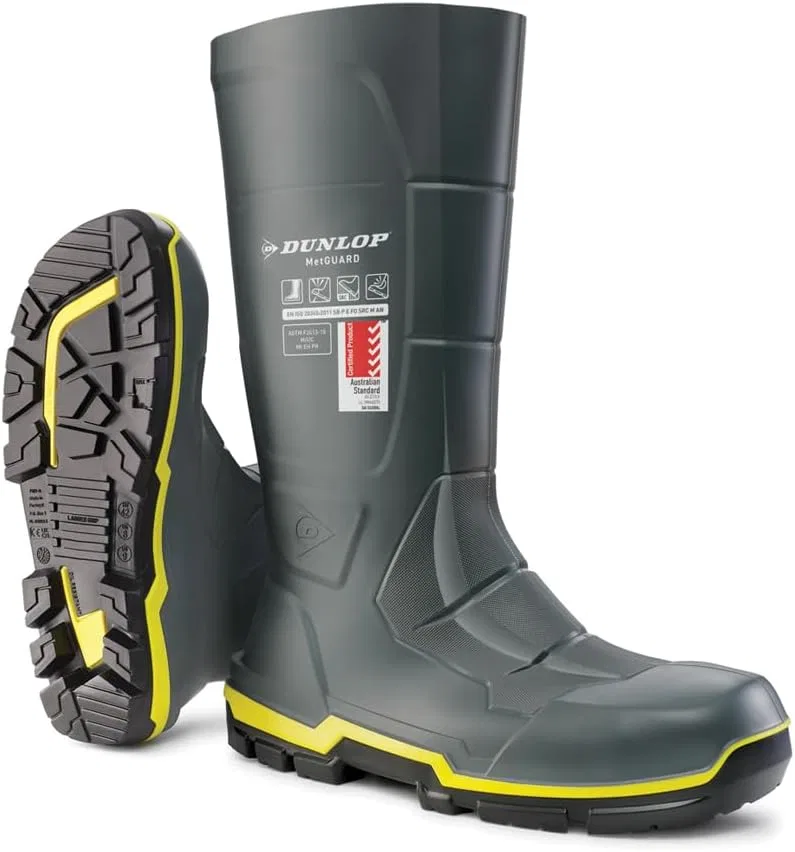 Строительные ботинки Dunlop Sports Unisex Metguard, 2-Gray