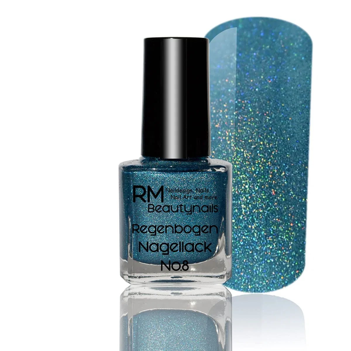 Голографический лак для ногтей Holo Lacquer, 10 мл, синий Rm Beautynails, Blue