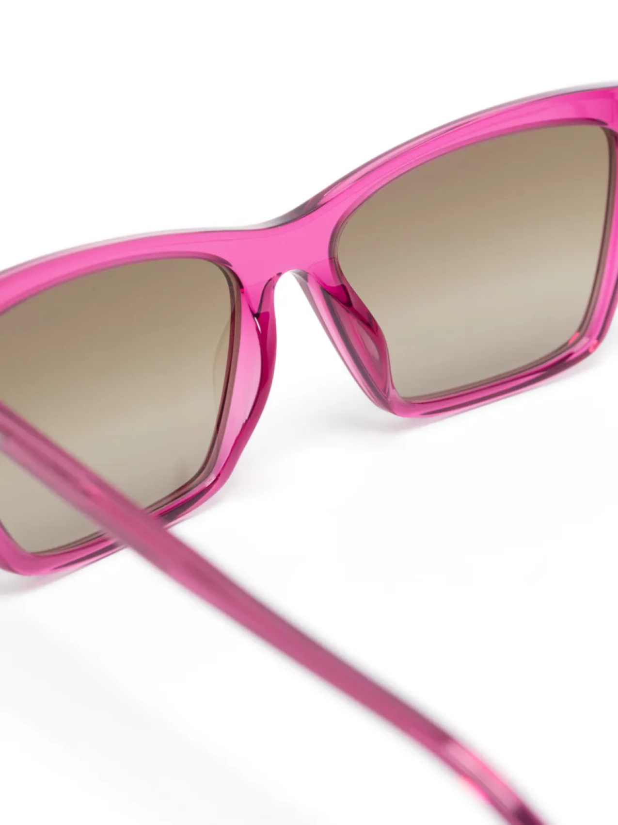 Солнцезащитные очки в квадратной оправе Saint Laurent Eyewear, розовый — фото 3