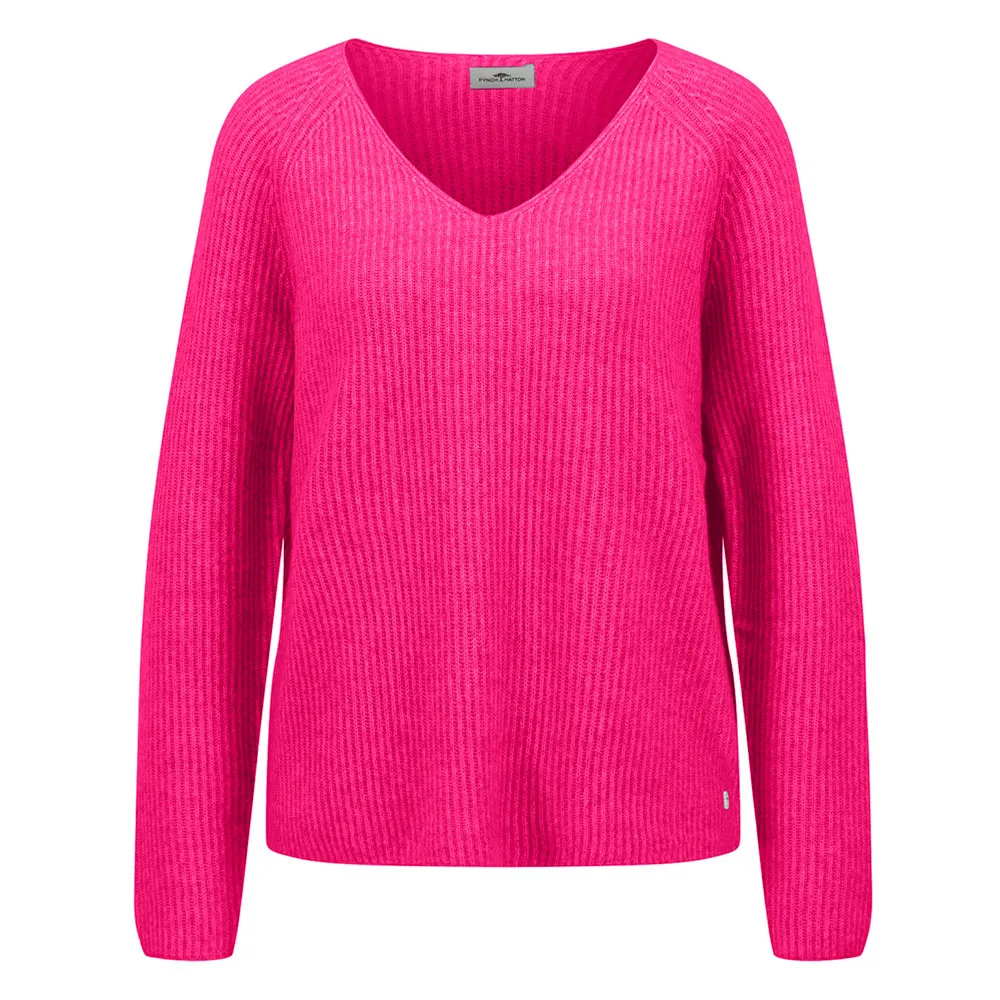 

Свитер Fynch Hatton 24107445 v neck, розовый