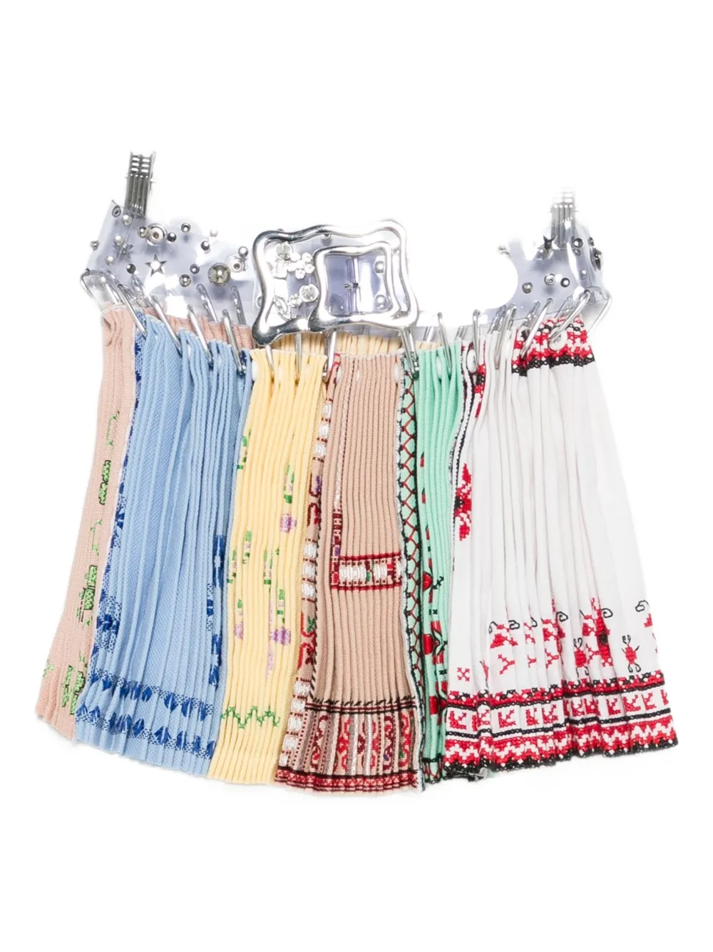 

Плиссированная юбка с карабином Chopova Lowena, белый