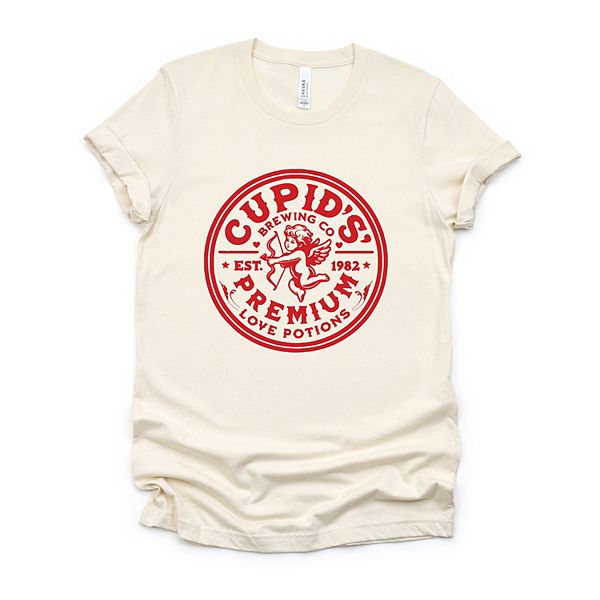 

Футболка с принтом Cupid's Brewing Co Premium Love Potions Simply Sage Market, Cream