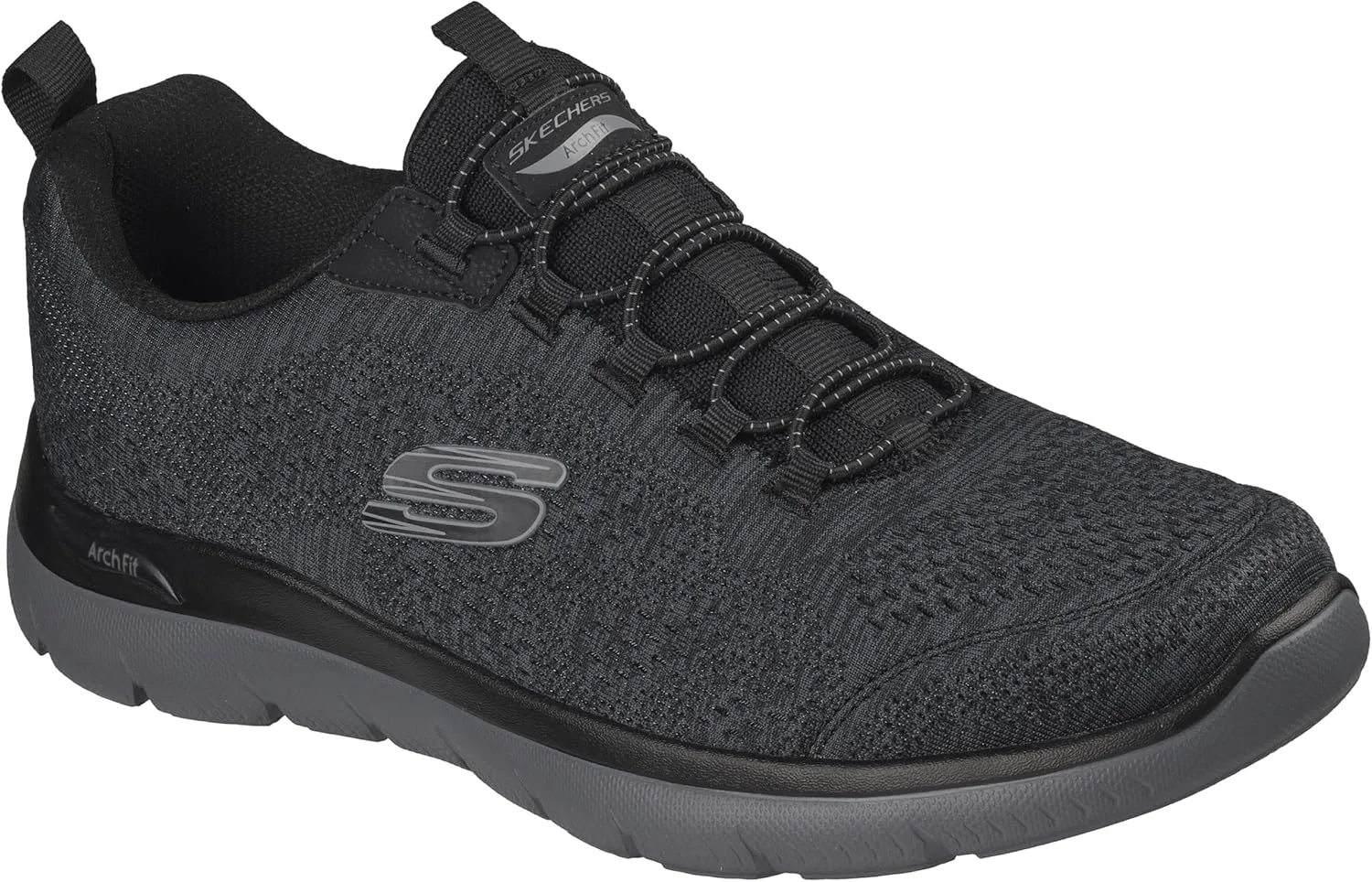 Мужские кроссовки Skechers Arch Fit Summits, Schwarz Dunkelgrau — фото 4