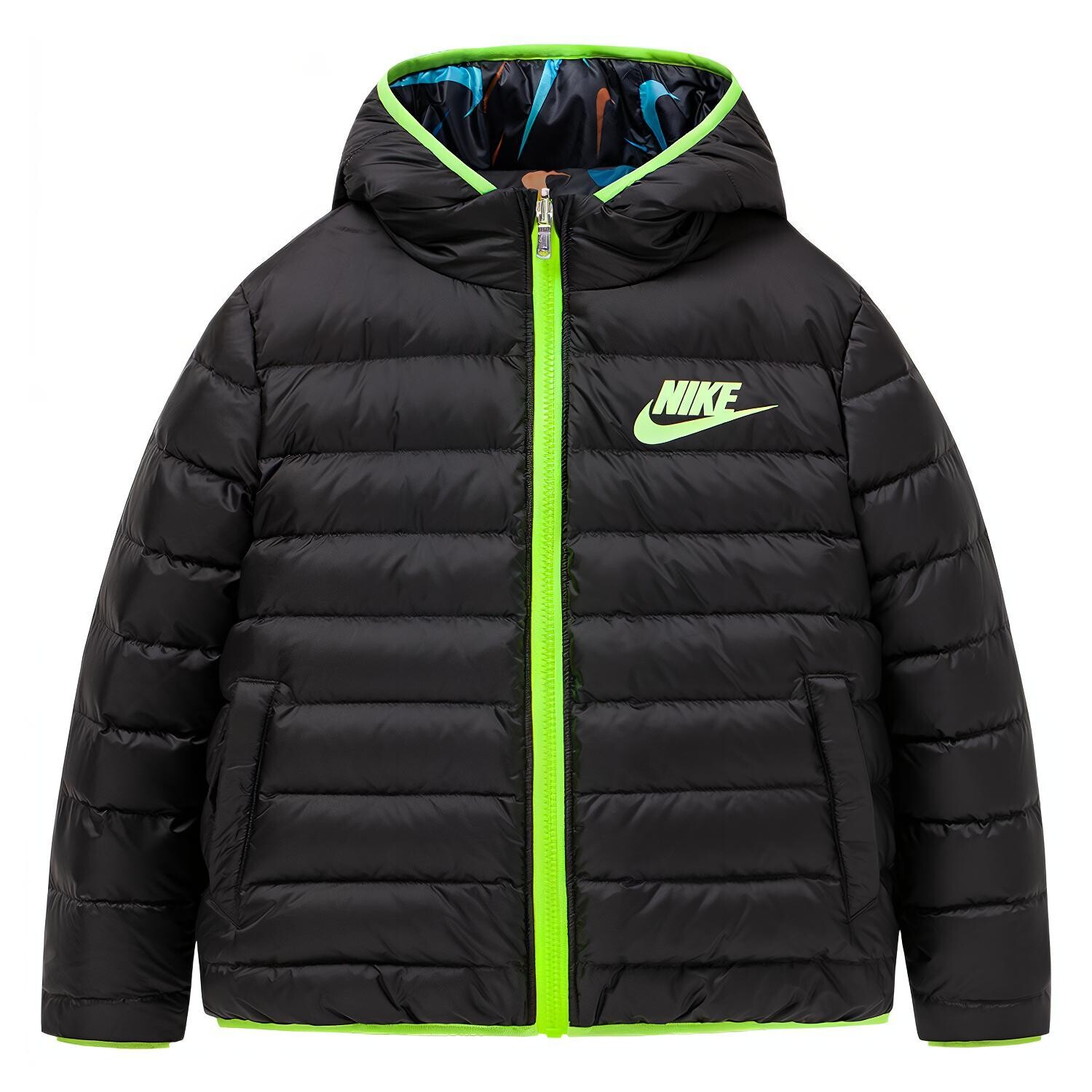 

Детские пуховики/жилеты Nike, черный