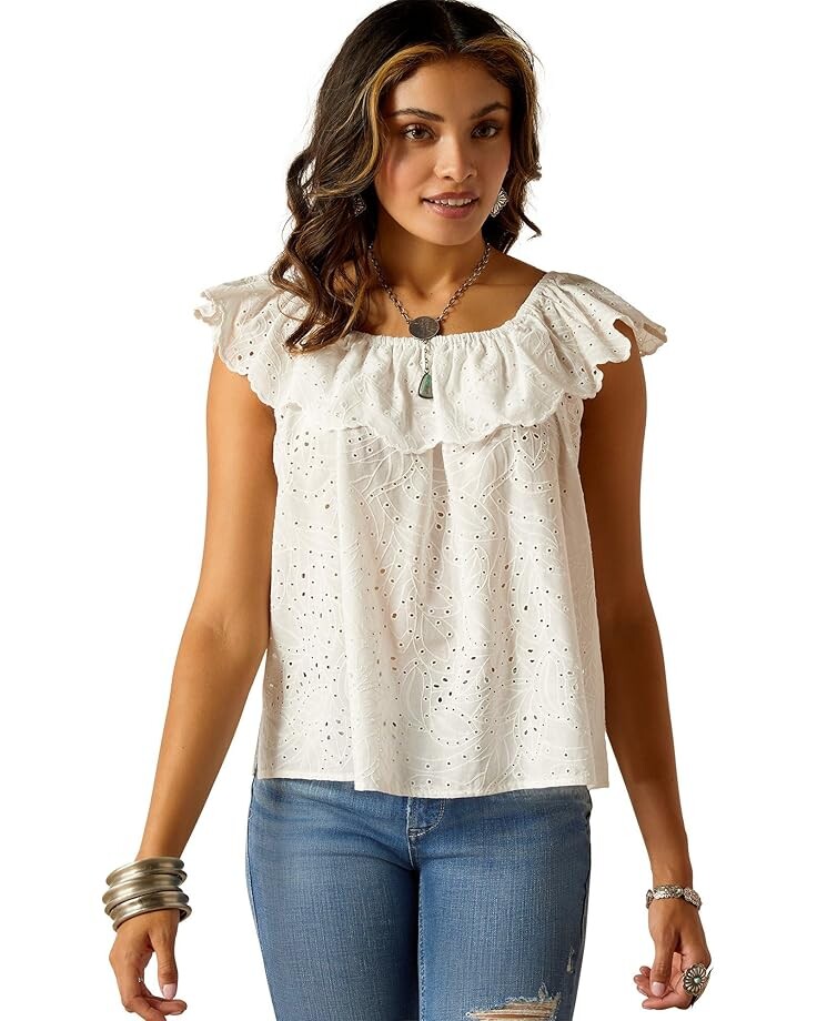 

Топ Ariat Coquette Top, цвет Cloud Dancer