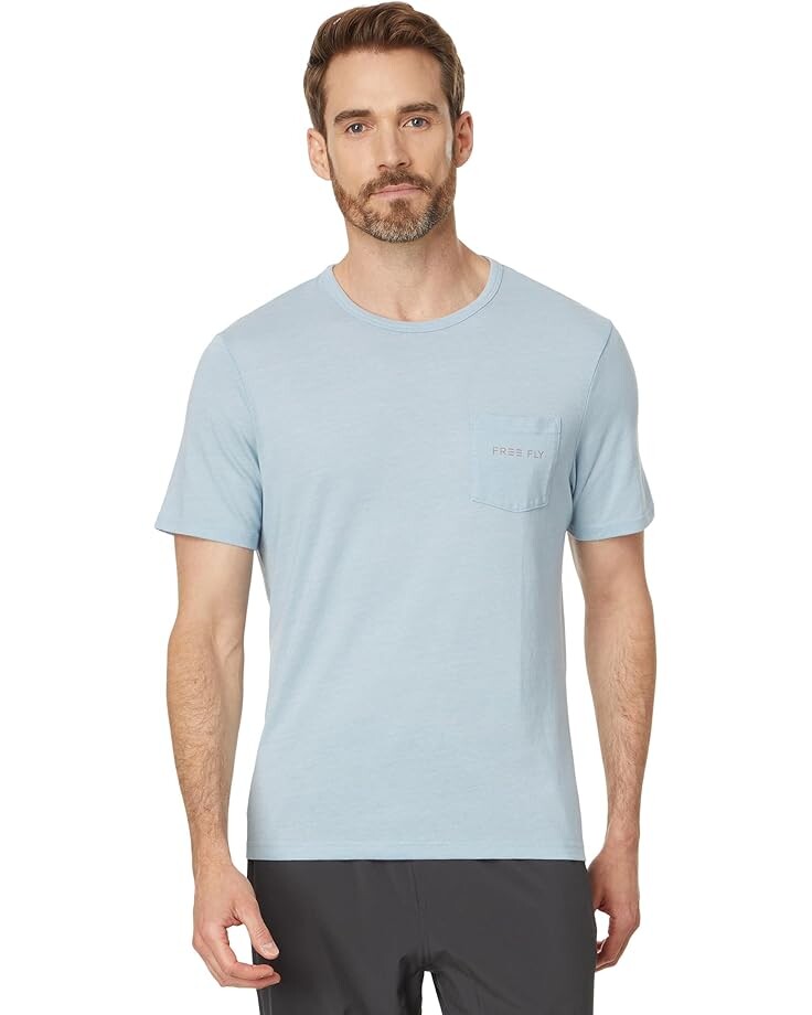 

Футболка Free Fly Sun & Surf Pocket Tee, цвет Heather Cays Blue