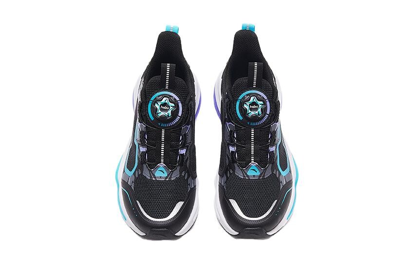 Кроссовки Lingyun Kids GS Low-top черные/синие/фиолетовые Anta Kids — фото 3