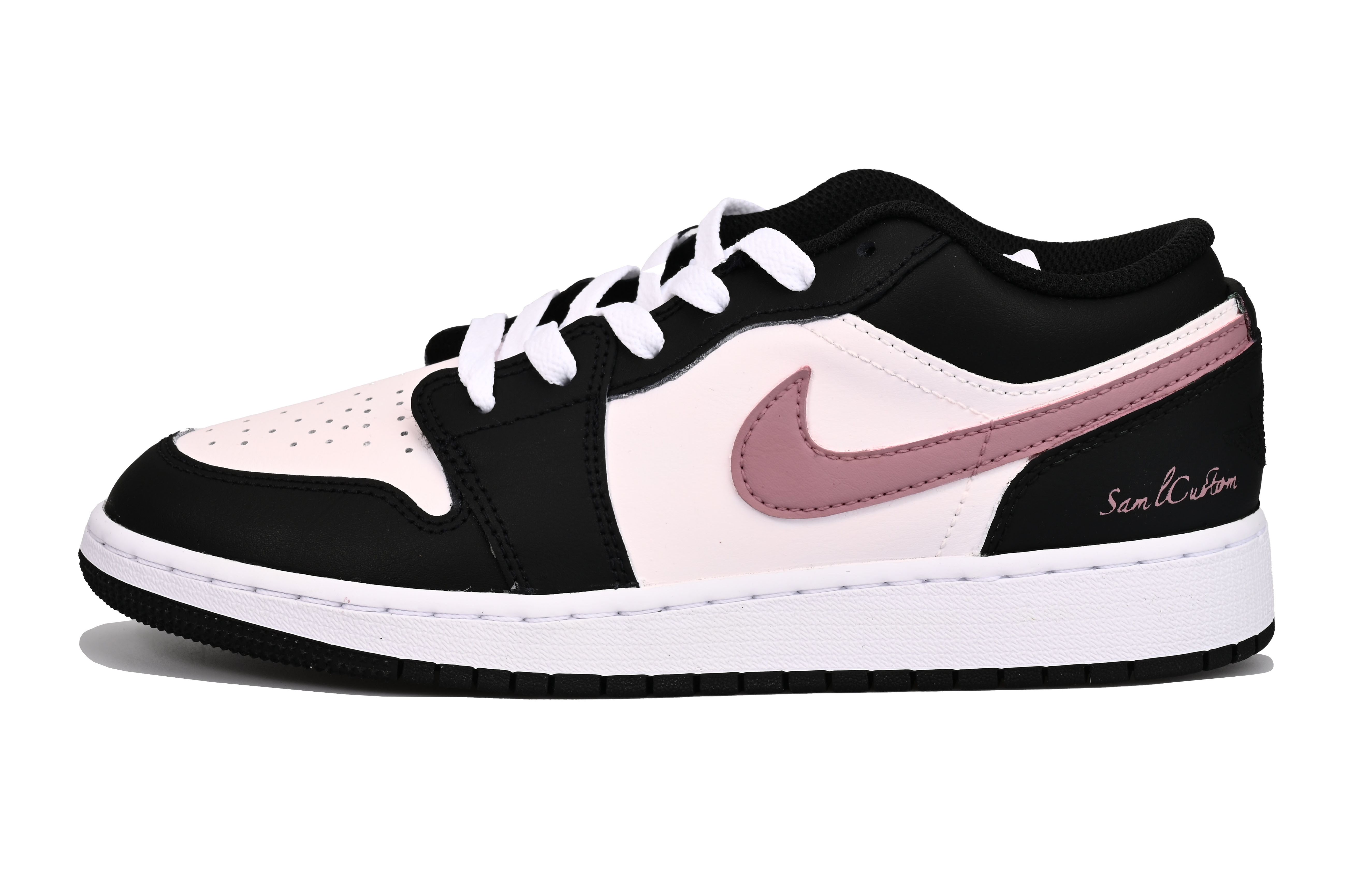 

Jordan Баскетбольные кроссовки Air 1 Cherry Blossom Girlish SAML Low Top Vintage, мужские, розовые чернила