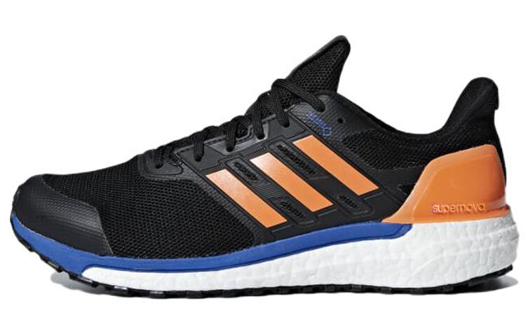 

Кроссовки Supernova для бега мужские с низким верхом, черные/оранжевые/синие Adidas