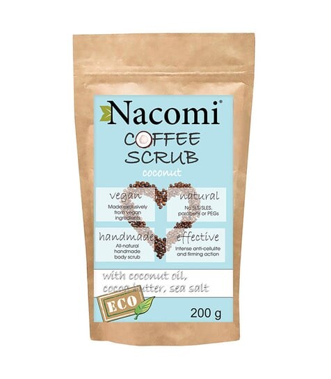 

Кокосовый сухой кофейный скраб для тела, 200 г Nacomi, Coffee Scrub