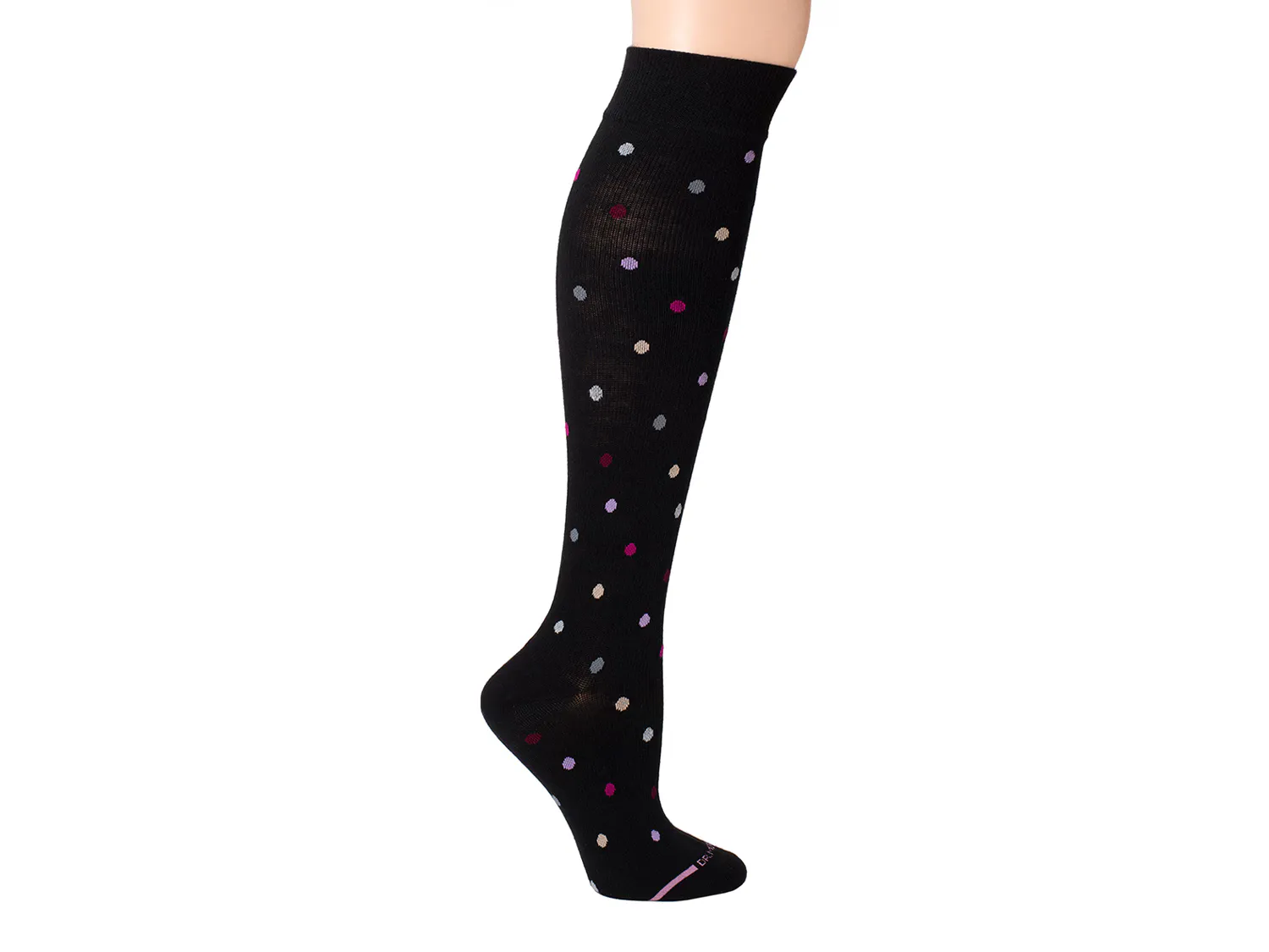 

Носки Dancing Dots Women's Compression Knee Socks Dr. Motion, черный/мультиколор