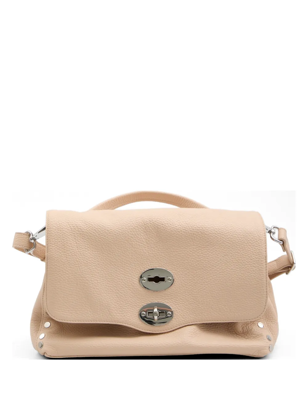 

Сумка-тоут Postina Daily S из зернистой кожи Zanellato, бежевый