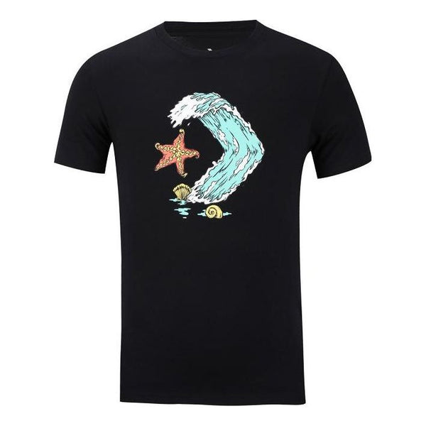 

Футболка star chevron ocean t-shirt 'black' Converse, черный