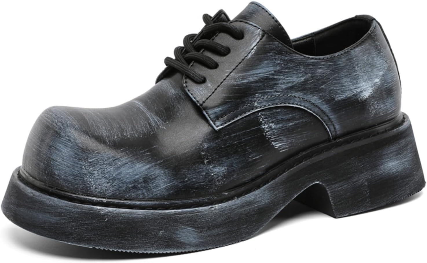 

Мужские изношенные туфли - стильная повседневная обувь - идеально для уличной моды, вечерних выходов и ежедневных поездок Kpdwfms, белый