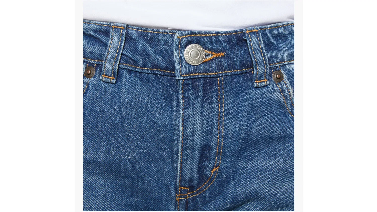 Шорты для девочек 7-16 лет Levi's, Dark Wash — фото 4