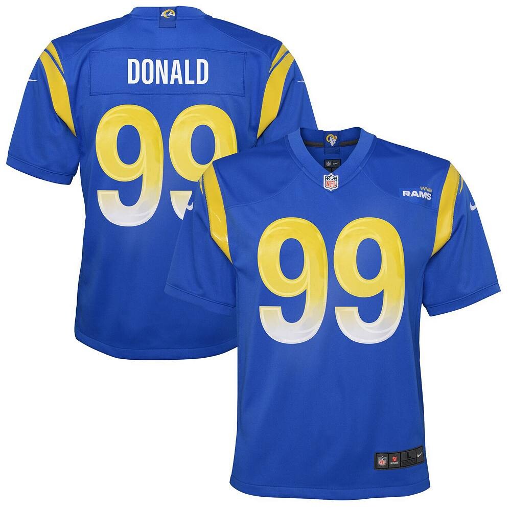 

Молодежная игровая майка Nike Aaron Donald Royal Los Angeles Rams, цвет Lar Blue